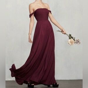 Reformation NWOT Isadora Gown | Color Carmine | Size 12 | Orig Price $428